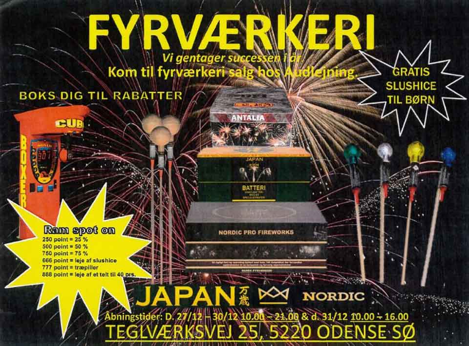 Fyrværkeri fra JAPAN og NORDIC Fyrværkeri fra JAPAN og NORDIC